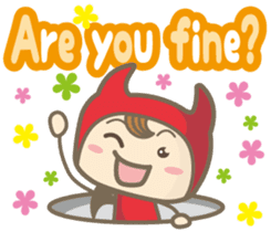 Easy! English! Mr. small devil sticker #11394040