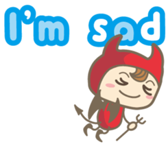 Easy! English! Mr. small devil sticker #11394045
