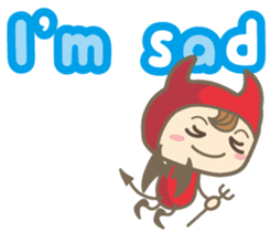Easy! English! Mr. small devil sticker #11394045
