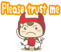 Easy! English! Mr. small devil sticker #11394047