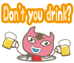 Easy! English! Mr. small devil sticker #11394049