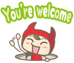 Easy! English! Mr. small devil sticker #11394054