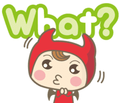 Easy! English! Mr. small devil sticker #11394056