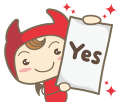 Easy! English! Mr. small devil sticker #11394059