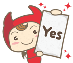 Easy! English! Mr. small devil sticker #11394059