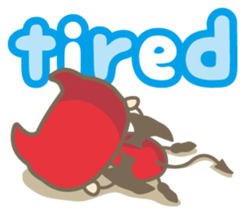 Easy! English! Mr. small devil sticker #11394061