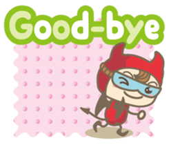 Easy! English! Mr. small devil sticker #11394062