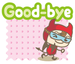 Easy! English! Mr. small devil sticker #11394062