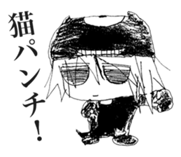 Depressive Girl sticker #11394409