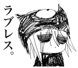 Depressive Girl sticker #11394413