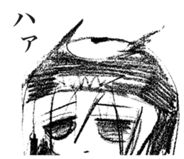 Depressive Girl sticker #11394417