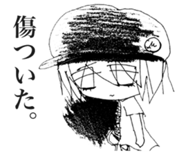 Depressive Girl sticker #11394419