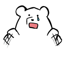 White bear Paradise sticker #11394592