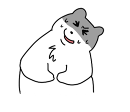 White bear Paradise sticker #11394593