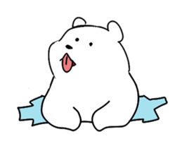 White bear Paradise sticker #11394594