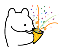 White bear Paradise sticker #11394595