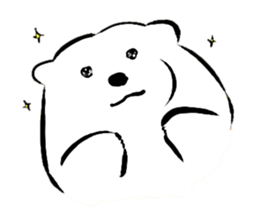 White bear Paradise sticker #11394597