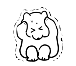 White bear Paradise sticker #11394607