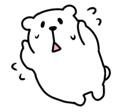 White bear Paradise sticker #11394610