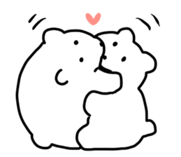 White bear Paradise sticker #11394614