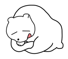 White bear Paradise sticker #11394615