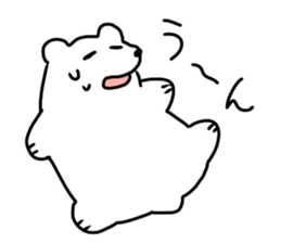 White bear Paradise sticker #11394618