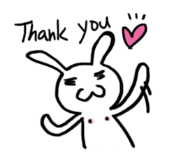 A day in the life of a white rabbit sticker #11395106