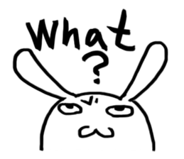 A day in the life of a white rabbit sticker #11395107