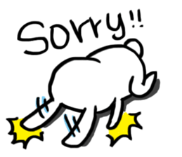 A day in the life of a white rabbit sticker #11395110