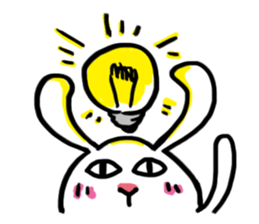 A day in the life of a white rabbit sticker #11395131