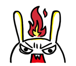 A day in the life of a white rabbit sticker #11395135