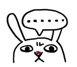 A day in the life of a white rabbit sticker #11395139