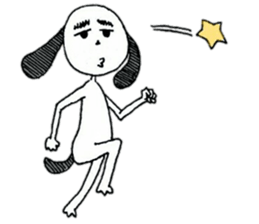 Surreal dog, Mont Blanc sticker #11395365