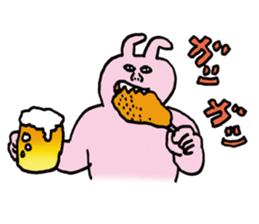 Expressive usagi sticker sticker #11396018