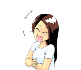 No make up girl  the second day sticker #11396200