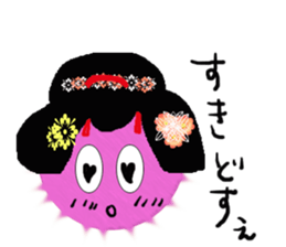 Japanese dancing girl's MARIMOYAKKO sticker #11396778