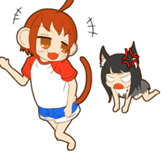 MONCHAN of a monkey sticker #11397796