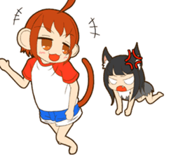 MONCHAN of a monkey sticker #11397796