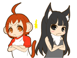 MONCHAN of a monkey sticker #11397801