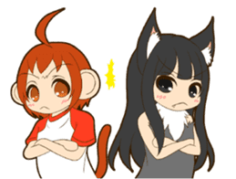 MONCHAN of a monkey sticker #11397801