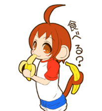 MONCHAN of a monkey sticker #11397803