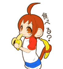 MONCHAN of a monkey sticker #11397803