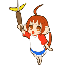 MONCHAN of a monkey sticker #11397807