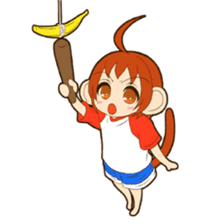 MONCHAN of a monkey sticker #11397807