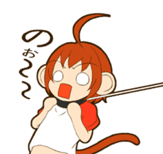 MONCHAN of a monkey sticker #11397814