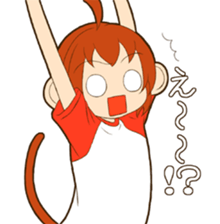 MONCHAN of a monkey sticker #11397816