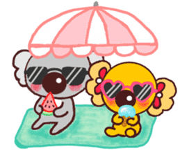 Cute cute koala 4 (summer version) sticker #11398077