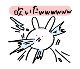 Monolithic rabbit sticker #11398225