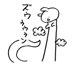 Monolithic rabbit sticker #11398227