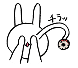 Monolithic rabbit sticker #11398235